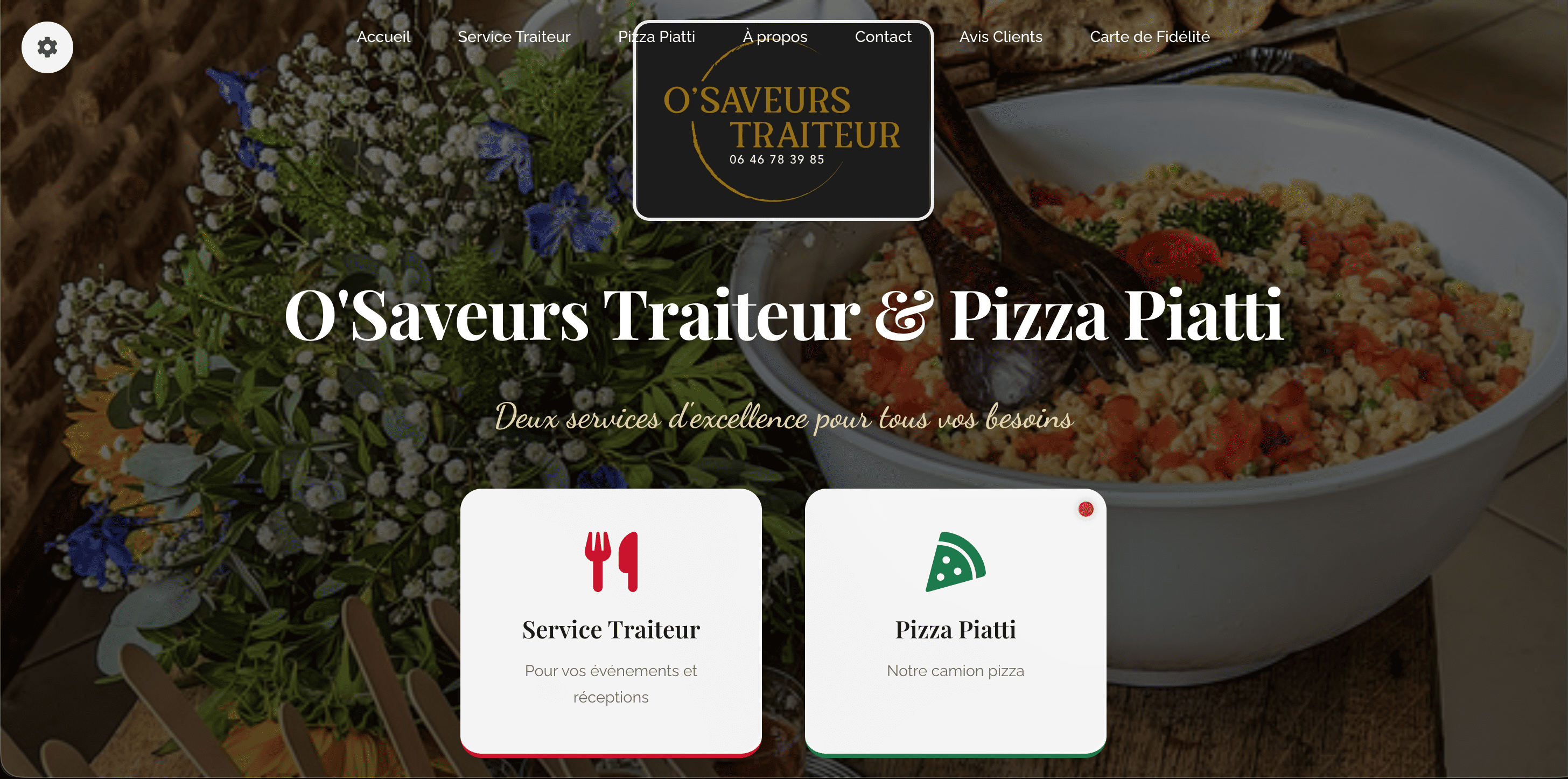 Site Ô Saveurs — Traiteur